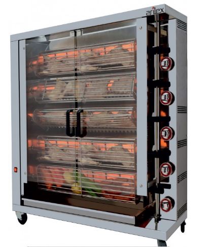 Asador De Pollos a Gas 5 Espadas 5ASG Arilex - Imagen 2