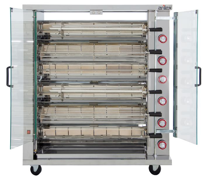 Asador De Pollos a Gas 6 Espadas 6ASG Arilex - Imagen 2