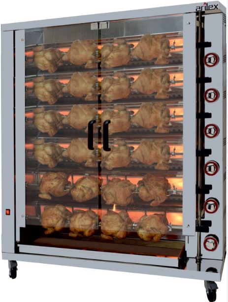 Asador De Pollos a Gas 6 Espadas 6ASG Arilex - Imagen 3