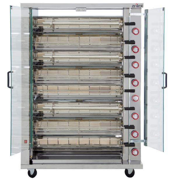 Asador De Pollos a Gas 8 Espadas Incluidas 8ASG Arilex - Imagen 2