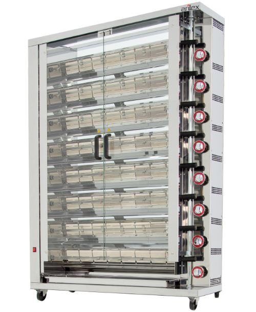 Asador De Pollos a Gas 8 Espadas Incluidas 8ASG Arilex - Imagen 3