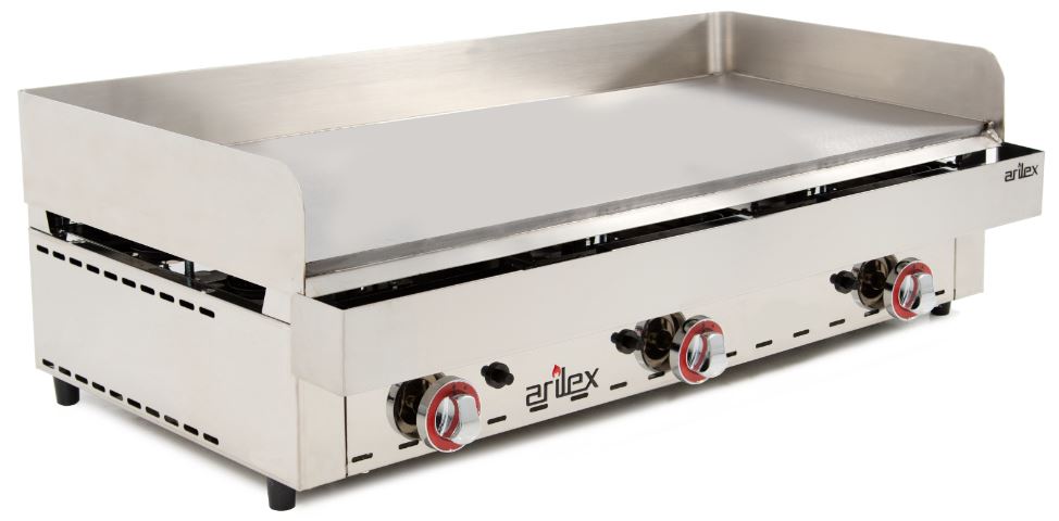 Fry-Tops a Gas Acero Rectificado 15mm 100 FRY GR Arilex