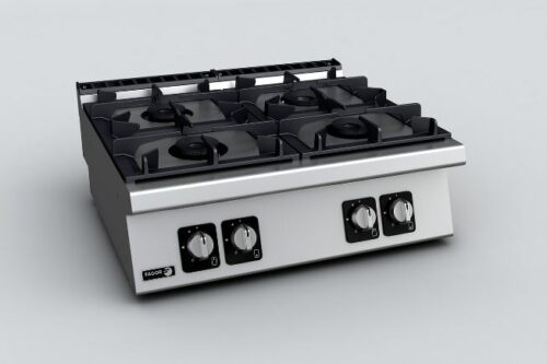 Cocina a Gas con Fuegos Abiertos Sobremesa C-G740 Fagor