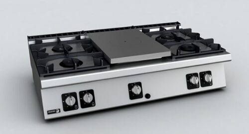 Cocina a Gas Media Plancha Sobremesa C-G750 Fagor