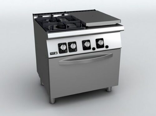 Cocina a Gas Media Plancha con Horno Estático  de Gas  GN 2/1 C-G73-I Fagor
