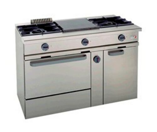 Cocina a Gas con Horno GN 1/1 Con Grill Eléctrico CG-310 SPG Fagor