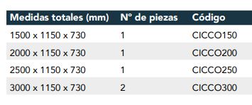 Campana Central Recta Con Cortina De Aire CICC0200 Distform - Imagen 2