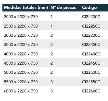 Campana Central Recta Compensada Para Horno Fondo 2200 CI22550C Distform - Imagen 2