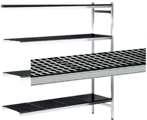 Estantería De Aluminio Angular Altura 2000 Fondo 570 De 5 Niveles Y 4 Soportes EAA00671 Distform