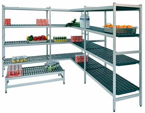 Estantería De Aluminio Lineal Altura 1700 Fondo 570 De 5 Niveles Y 5 Soportes EAL00322 Distform
