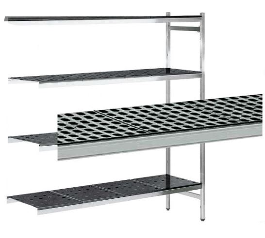 Estantería De Aluminio Angular Altura 1700 Fondo 570 De 3 Niveles Con Soporte EAA00172 Distform