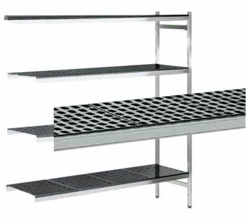 Estantería De Aluminio Angular Altura 1700 Fondo 570 De 3 Niveles 2 Soportes EAA00174 Distform