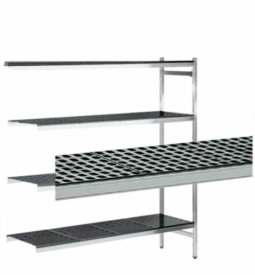 Estantería De Aluminio Angular Altura 1700 Fondo 570 De 3 Niveles 2 Soportes EAA00185 Distform
