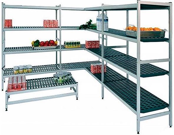 Estantería De Aluminio Lineal Altura 2000 Fondo 570 De 3 Niveles, 2 Soportes EAL00487 Distform