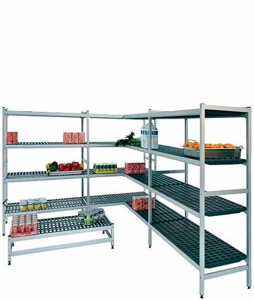 Estantería De Aluminio Lineal Altura 2000 Fondo 570 De 4 Niveles, 5 Soportes EAL00670 Distform