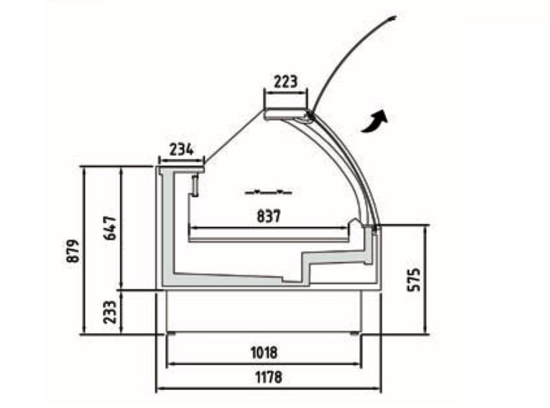 Vitrina Expositora Modular SVEST-12-C SVEST-12-125-C Docriluc - Imagen 3