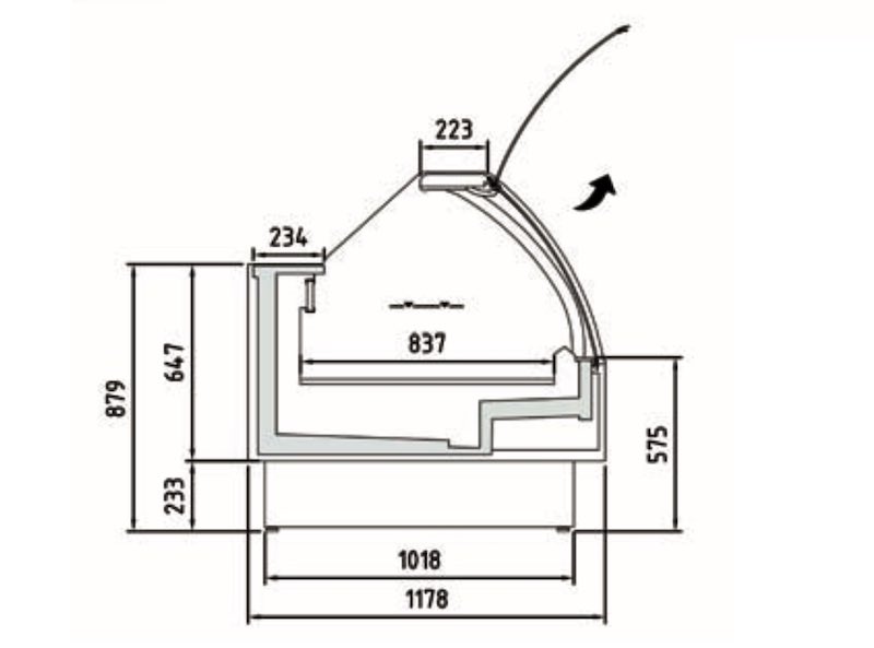 Vitrina Expositora Modular SVEST-12-C SVEST-12-375-C Docriluc - Imagen 3