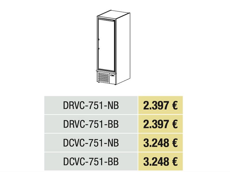 Armario Minimarket Gama DRVC-DCVC Modelo DCVC-751-BB Docriluc - Imagen 2