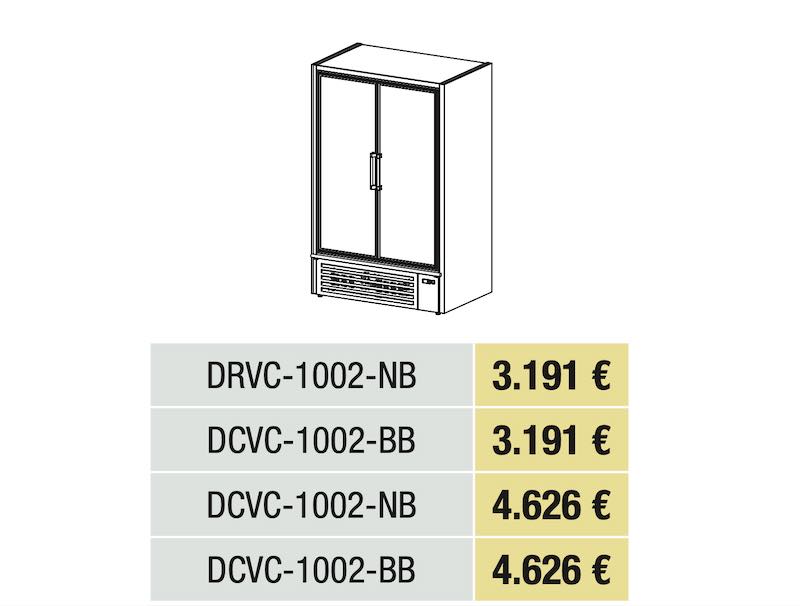 Armario Minimarket Gama DRVC-DCVC Modelo DRVC-1002-NB Docriluc - Imagen 2
