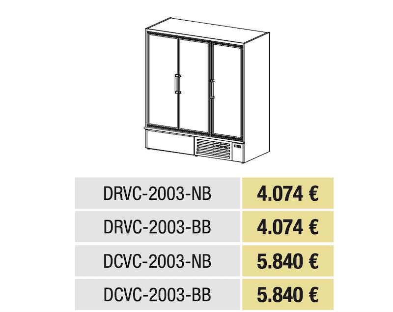 Armario Minimarket Gama DRVC-DCVC Modelo DCVC-2003-BB Docriluc - Imagen 2