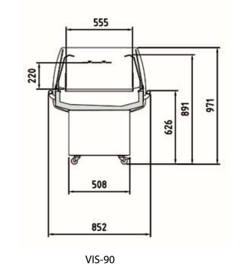 Vitrina Isla Gama Vis VIS-90 Docriluc - Imagen 3