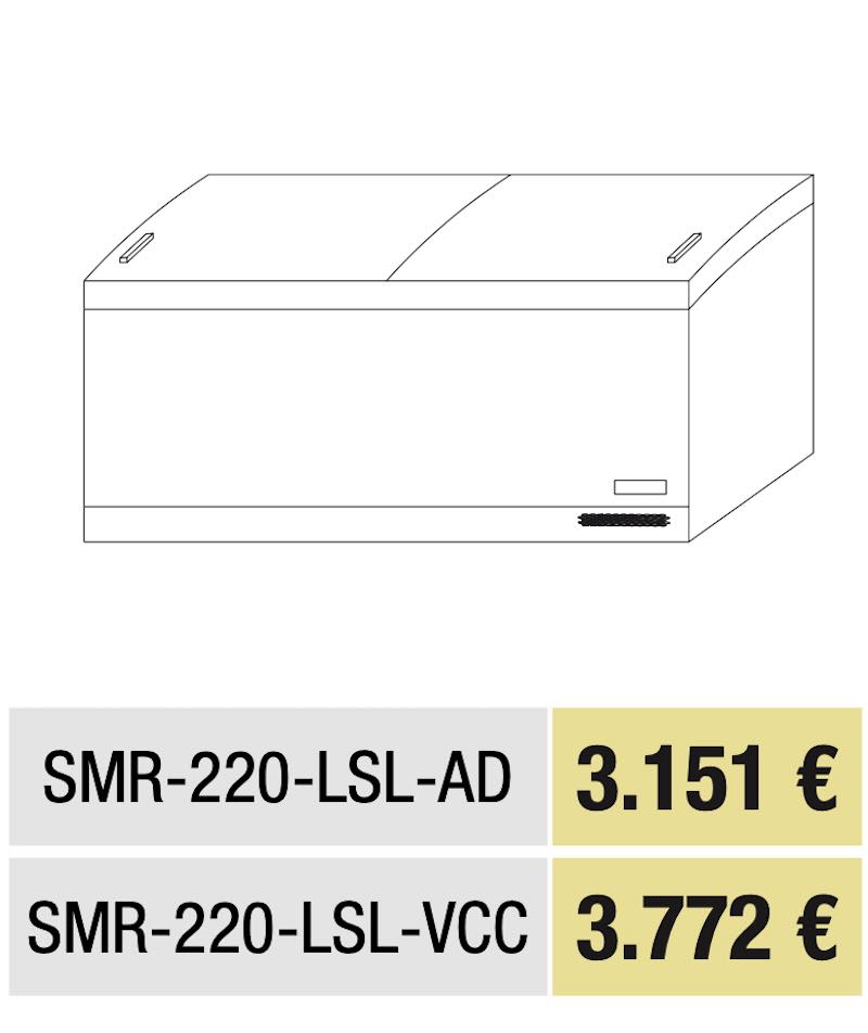 Conservador Expositor de Congelados (pre-Congelados) SMR-220-LSL-VCC Docriluc - Imagen 3