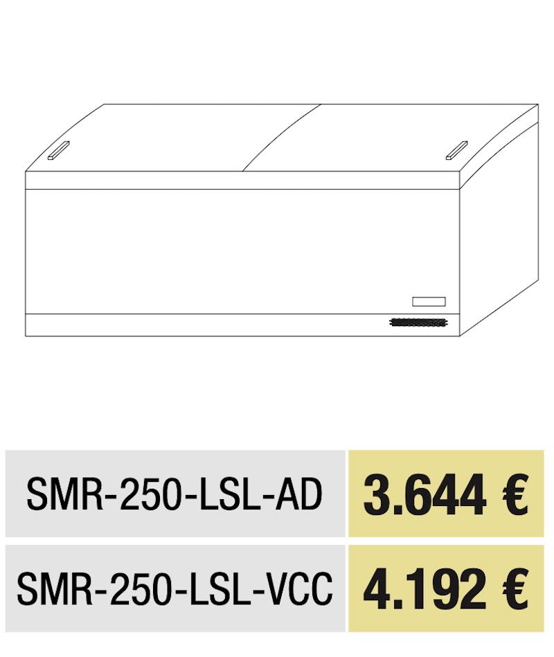 Conservador Expositor de Congelados (pre-Congelados) SMR-250-LSL-VCC Docriluc - Imagen 3