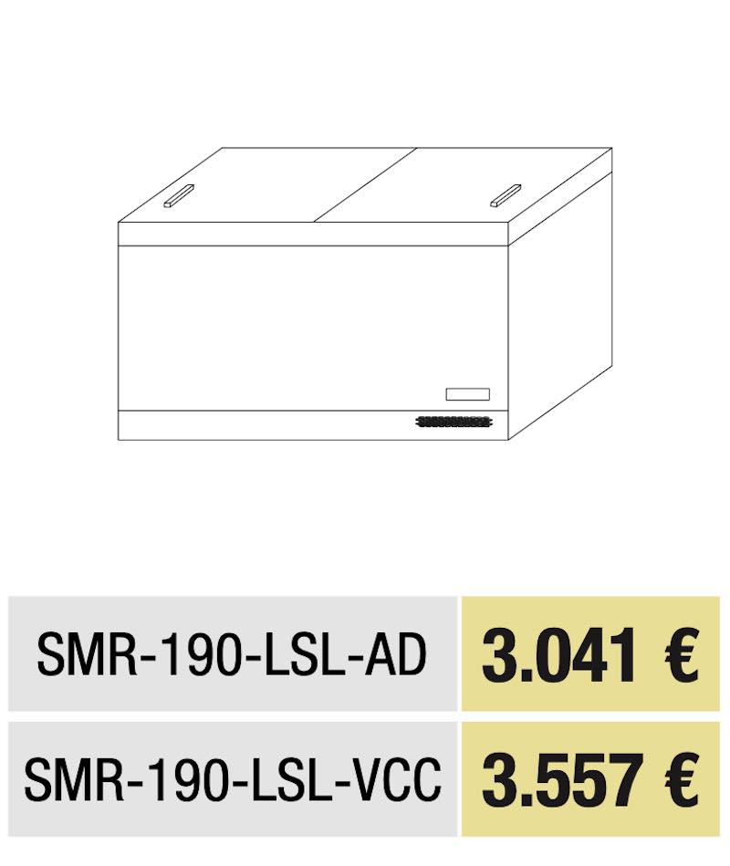 Conservador Expositor de Congelados (pre-Congelados) SMR-190-LSL-VCC Docriluc - Imagen 3