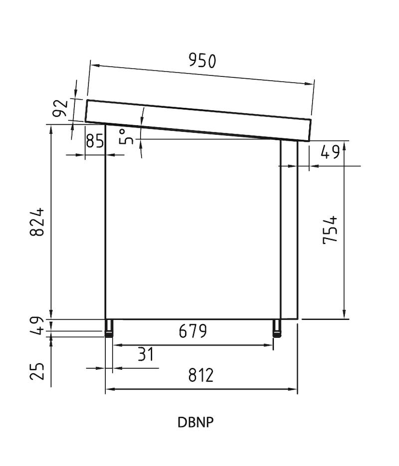 Serie mostrador DBNP Pescadería DBFP-170 Docriluc - Imagen 3