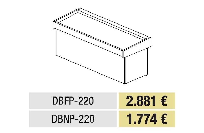 Serie mostrador DBNP Pescadería DBFP-220 Docriluc - Imagen 2