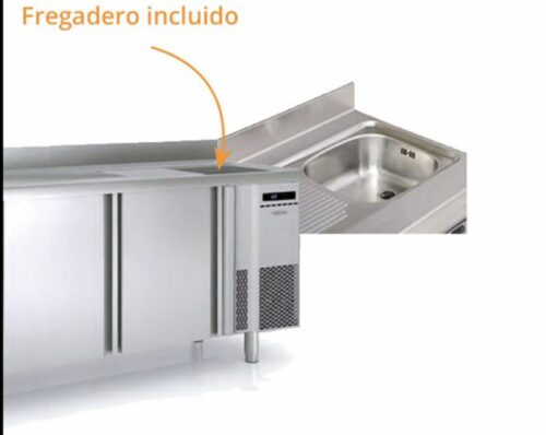 Mesa Fría snack Refrigeración y Congelados BMR-200-F Docriluc