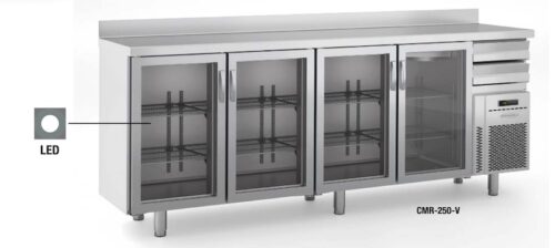 Frente Mostrador Snack, Refrigeración y Preinstalación CMR-250-V Docriluc
