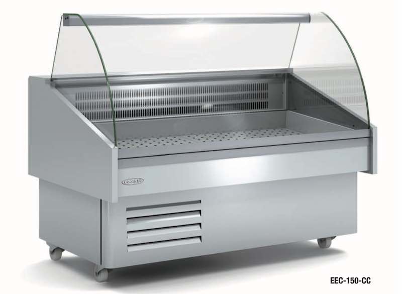 Serie Vitrina Expositora Refrigerada Pescado o Marisco EEC EEC-150-EF-CC Docriluc