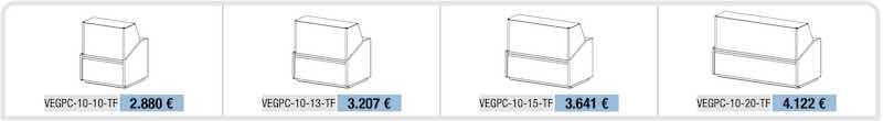 Vitrina Expositora Modular Pastelera VEGPC-10 VEGPC-10-13-TF Docriluc - Imagen 4