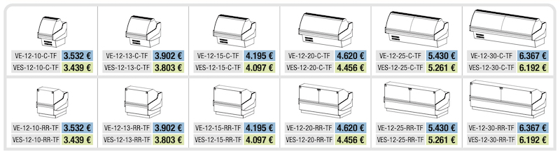 Vitrina Expositora Modular VE-12 VE-12-25-C-TF Docriluc - Imagen 4
