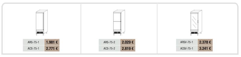 Armarios Snack Refrigeración y Congelación AR-75 ARS-75-2 Docriluc - Imagen 2
