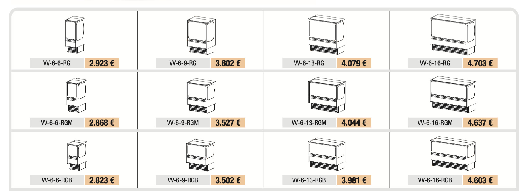 Serie VV-RG Vitrina Expositora VV-6-13-RGM Docriluc - Imagen 4