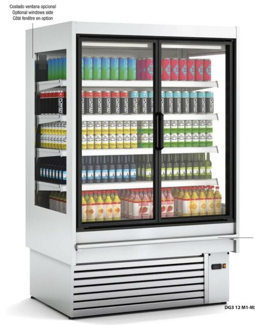Vitrina Expositora Mural Gama Cedar Cerrada M1-M2 INOX DG3 12 I M1 Docriluc