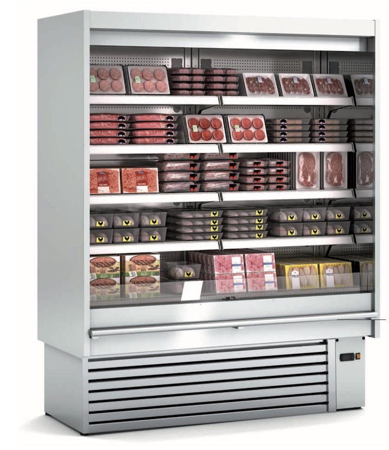 Vitrina Expositora Mural Gama Cedar Abierta M1-M2 INOX DS3 25 I M2 Docriluc