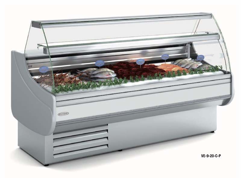 Vitrina Expositora Refrigerada Pescado VE-9-13-C-P Docriluc