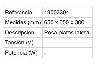Posa Platos SP-60 Edenox - Imagen 2