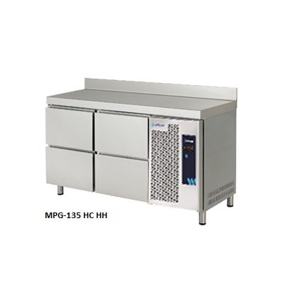 Mesas Refrigeradas Gastronorm con Cajones Serie GN 1/1 MPG-135 HC HH Edenox