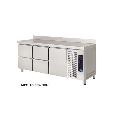 Mesas Refrigeradas Gastronorm con Cajones Serie GN 1/1 MPG-180 HC HHD Edenox
