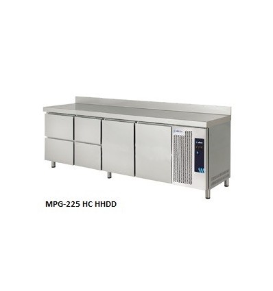 Mesas Refrigeradas Gastronorm con Cajones Serie GN 1/1 MPG-225 HC HHDD Edenox
