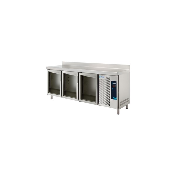 Mesas Refrigeradas Snack con puerta de cristal de -2° a +8° C MPS-200 HC PC Edenox