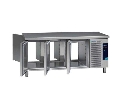 Mesas Refrigeradas Gastronorm con Puertas Pasantes Serie GN 1/1 MPGC-180 HC Edenox