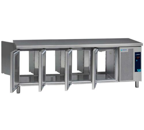 Mesas Refrigeradas Gastronorm con Puertas Pasantes Serie GN 1/1 MPGC-225 HC Edenox