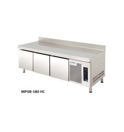 Mesas Refrigeradas Gastronorm con Puertas Pasantes Serie GN 1/1 MPGB-180 HC Edenox
