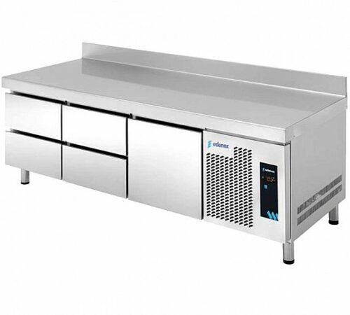 Mesas Refrigeradas Gastronorm con Puertas Pasantes Serie GN 1/1 MPGB-180 HC 5C Edenox