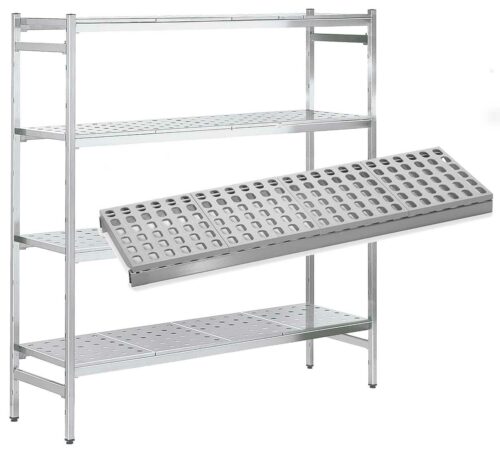 Estantería de Pie Inoxidable Angulares altura 1800 KIT02062 Distform